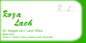 roza lach business card